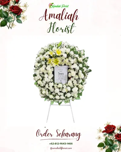 Krans Bunga Duka Cita di Gadingharjo